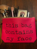 Hot Pink Makeup Bag